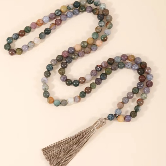 Indian Agate Mala - Picture 4 of 6